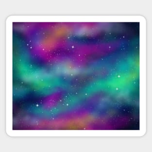 Multicolor Galaxy Sticker